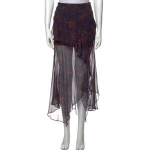Authentic Veronica Beard Silk Flowy Skirt